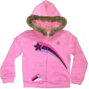 TKS ~SHOOTING STARS FUR HOODIE JACKET~GIRLS M(4/5)